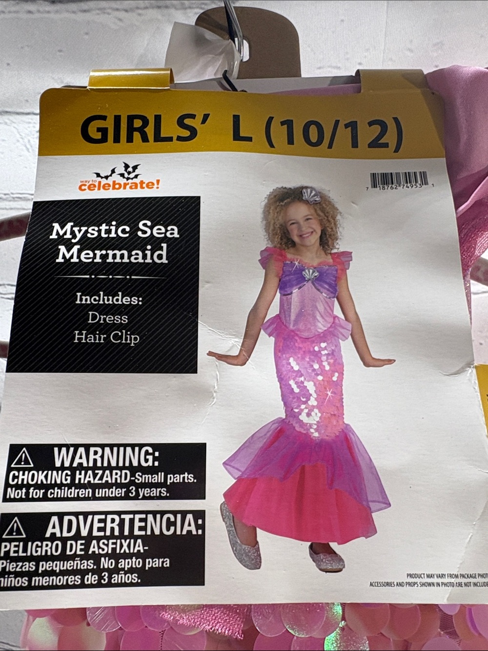 Celebrate It Mystic Sea Mermaid Girls' Costume - Pink & Purple
